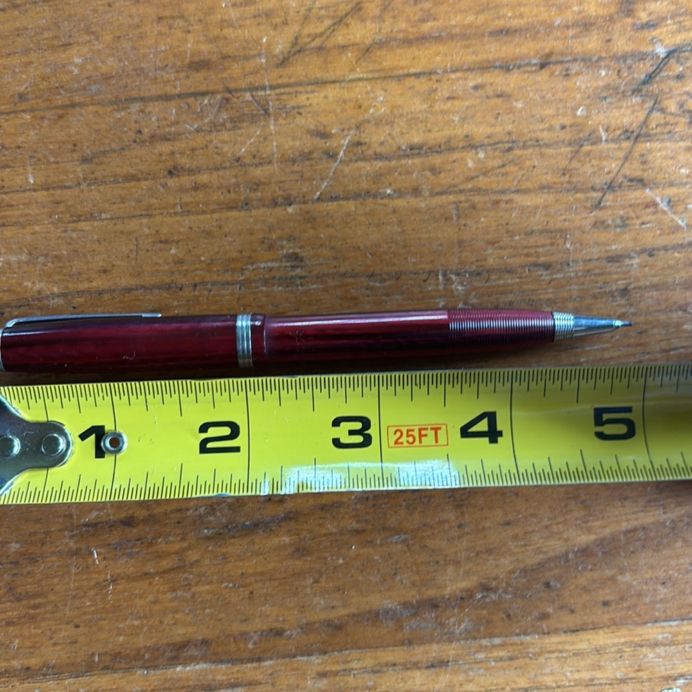 Vintage Esterbrook made in USA marked ruby red celluloid mechanical pencil - Picture 8 of 8